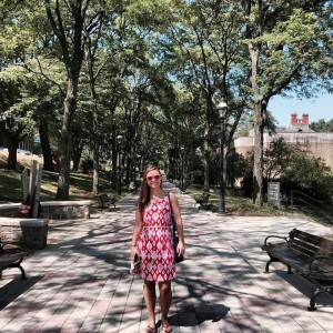 Paulina in a Walkway