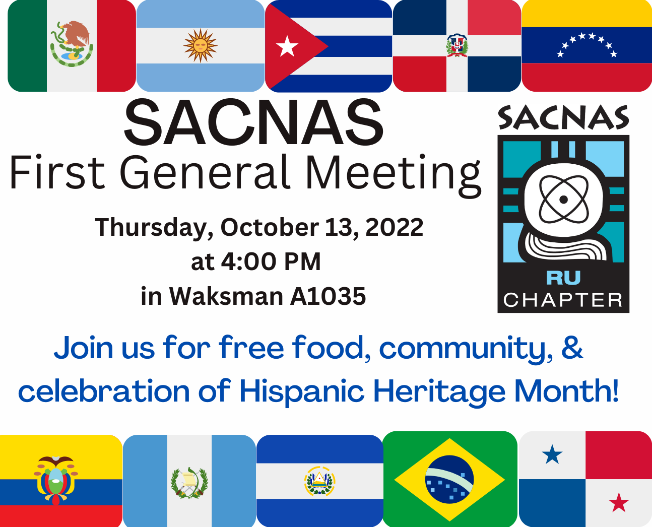 2022-23 Kickoff Meeting - RU SACNAS Chapter